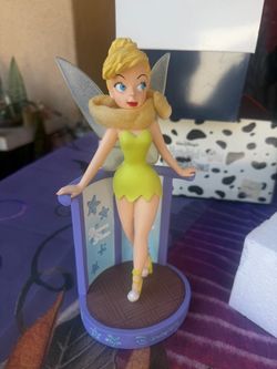 RARE WALT DISNEY WORLD PARK TINKERBELL DANCE STAR BOBBLEHEAD FIGURINE FIGURE
