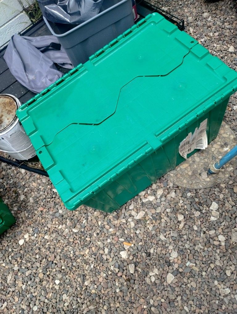 Two Plastic Storage Containers