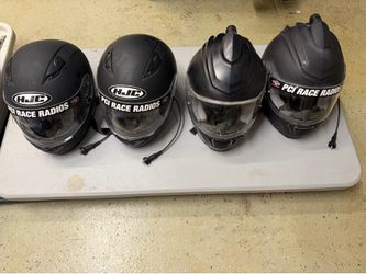 Wired and plumed sxs helmets