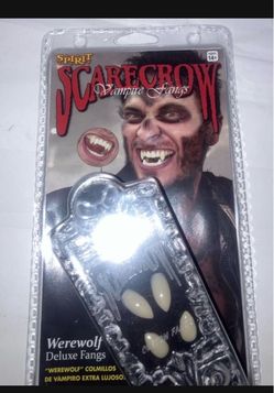 Spirit Halloween Deluxe Werewolf Fangs 2 Vampire Dracula NEW Costume Teeth. $20