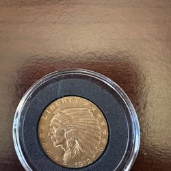 1912 Indian Head 2 1/2 Coin Uncirculated