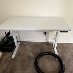 Glass Electric Height Adjustable Standing Desk