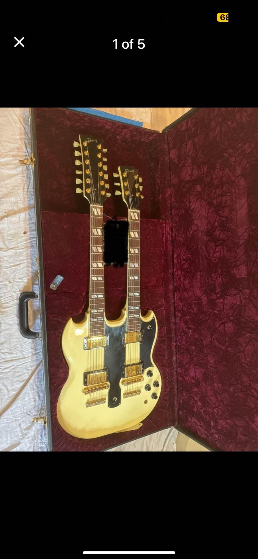 2006 Gibson Custom Shop EDS-1275 Sg Double Neck Electric Guitar White