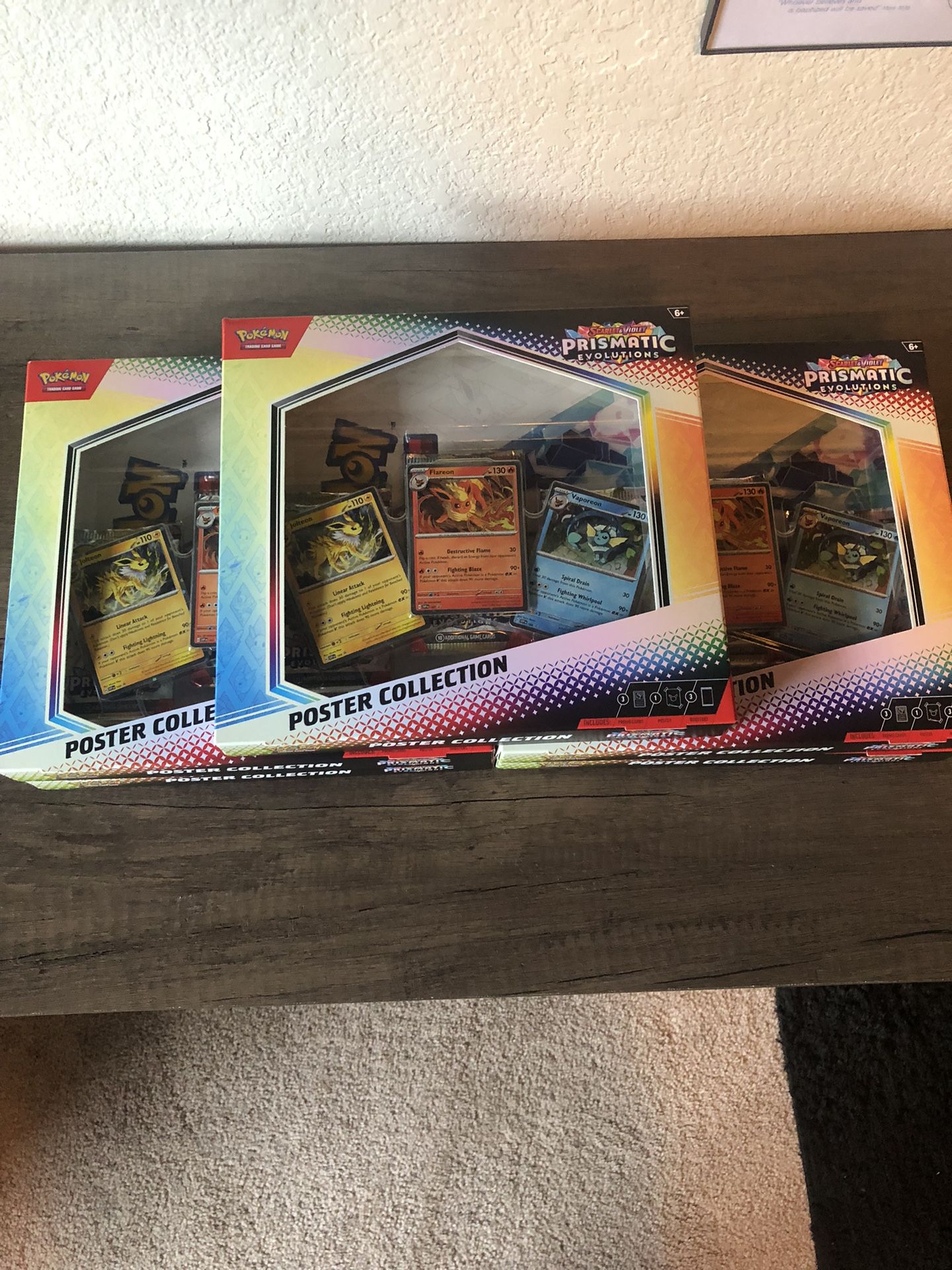 Pokemon Scarlet & Violet Prismatic Evolutions Poster Collection Box NEW SEALED