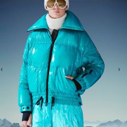 Moncler Chambairy Cropped Down Jacket, Size 1