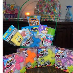 Easter Basket With Squishy Balloon Dog