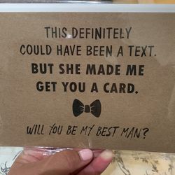 Bridal Party Proposal Cards Grooms & Best Man