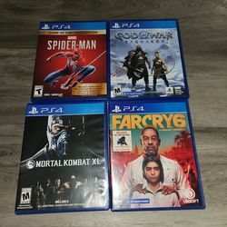 PS4 Game Bundle – Spider-Man, God of War Ragnarök + More (Pristine Condition)