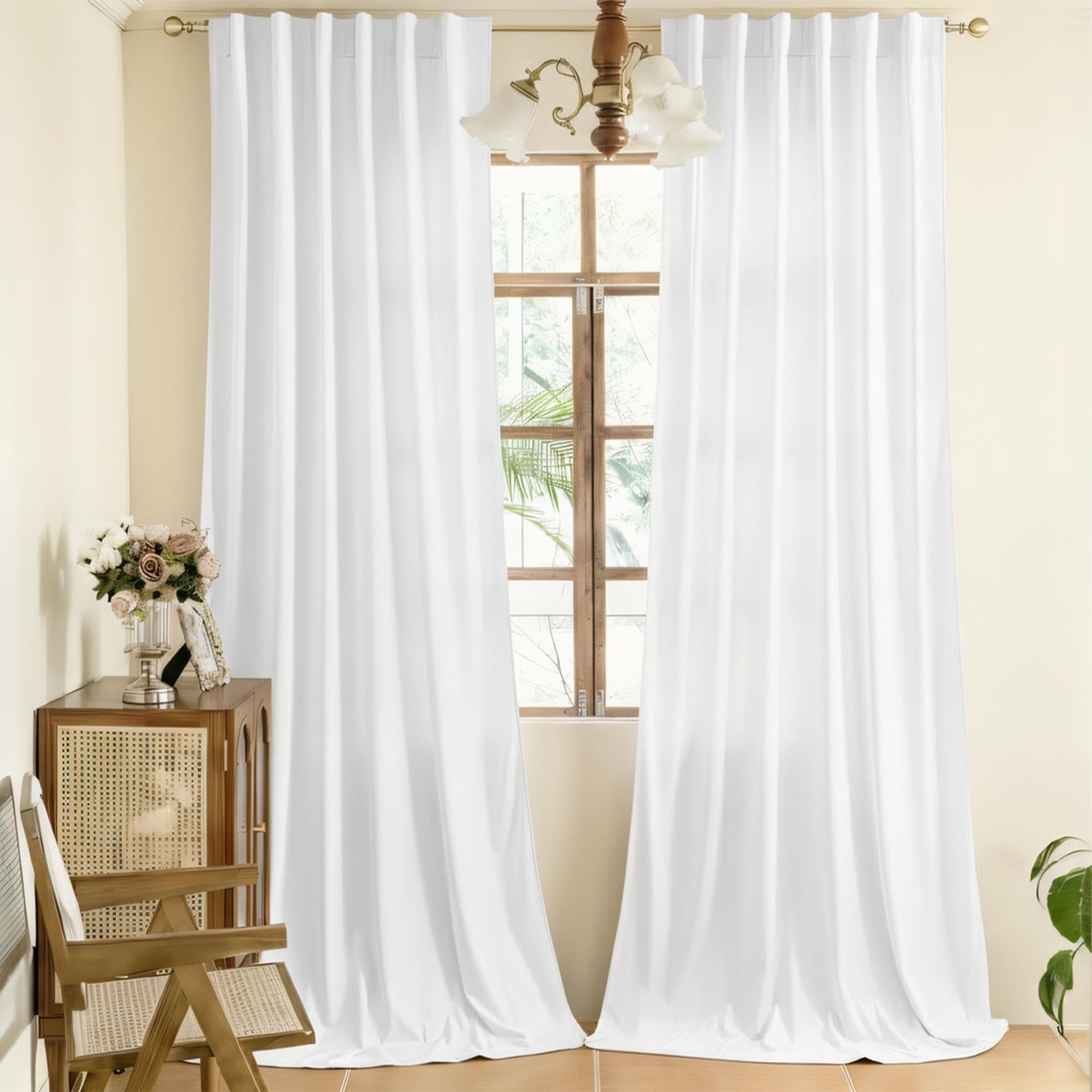 Velvet curtains 108” long