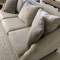 Couch And Swivel Accent Chair