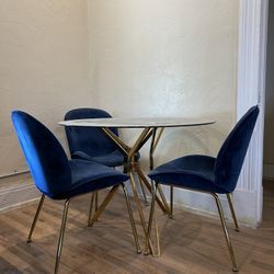 Glass Dining Table Set 
