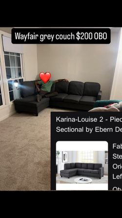 Wayfair Grey Couch
