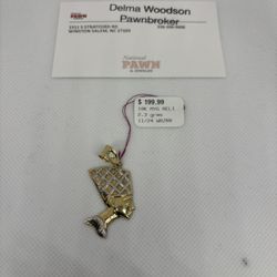 10KT Gold Nefertiti Pendant