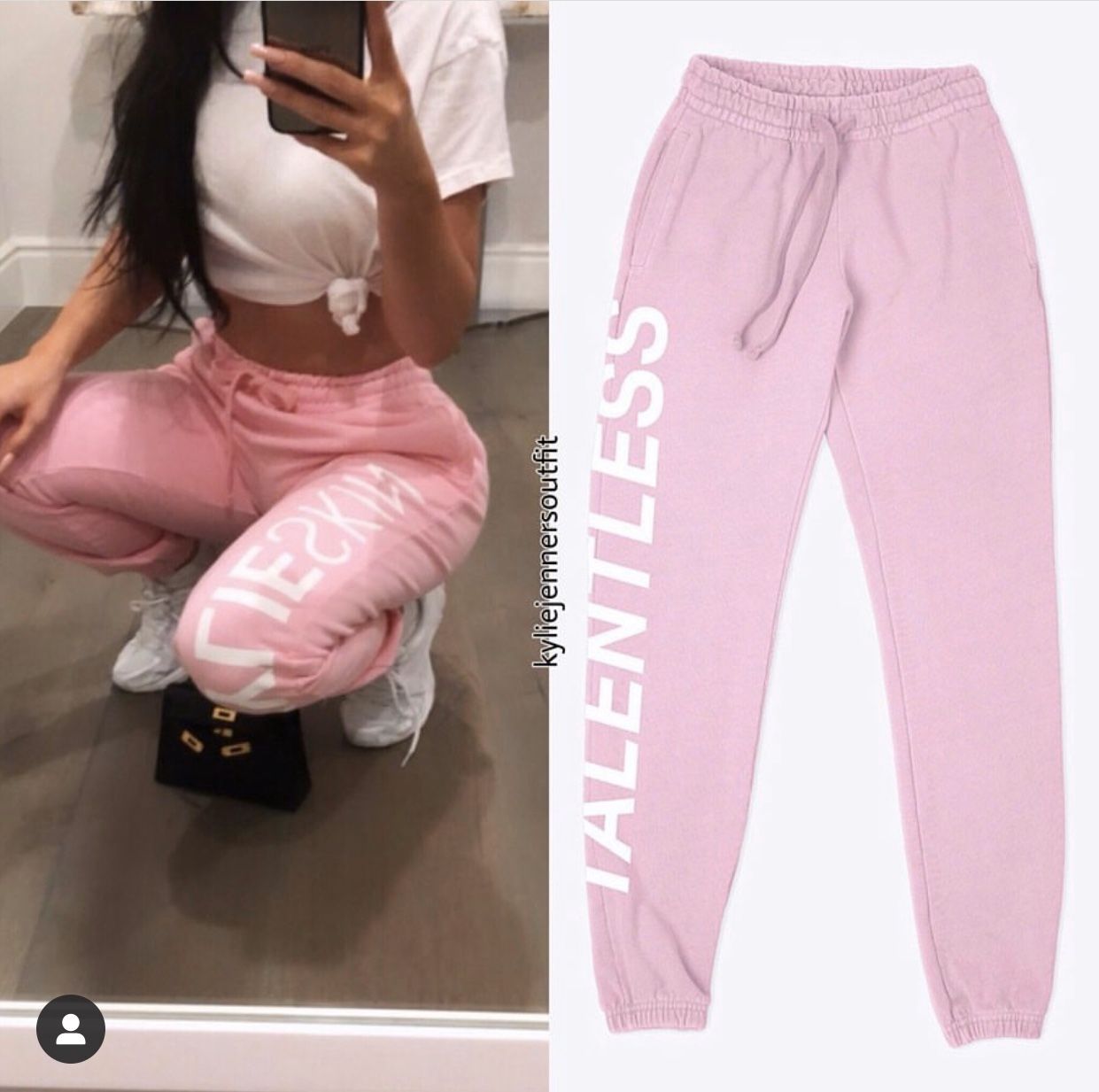 NEW TALENTLESS x KYLIE JENNER ‘TURKS & CAICOS’ SWEATPANTS, PINK - SMALL (LAST ONE) **RARE FIND**