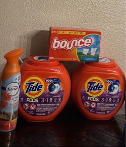 Tide pods 57 count Bundle