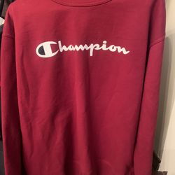 Men’s Size L Burgundy Champion Sweatshirt EUC
