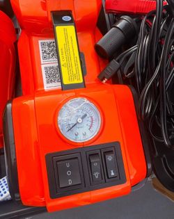 Electric Car Jack, 5 Ton/11023 LBS Hydraulic Jack with Electric Impact Wrench, Portable Car Lift with Built-in Inflatable Pump, and LED Light for SUV