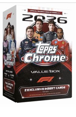 2026 Topps Chrome F1 Trading Cards Value Box