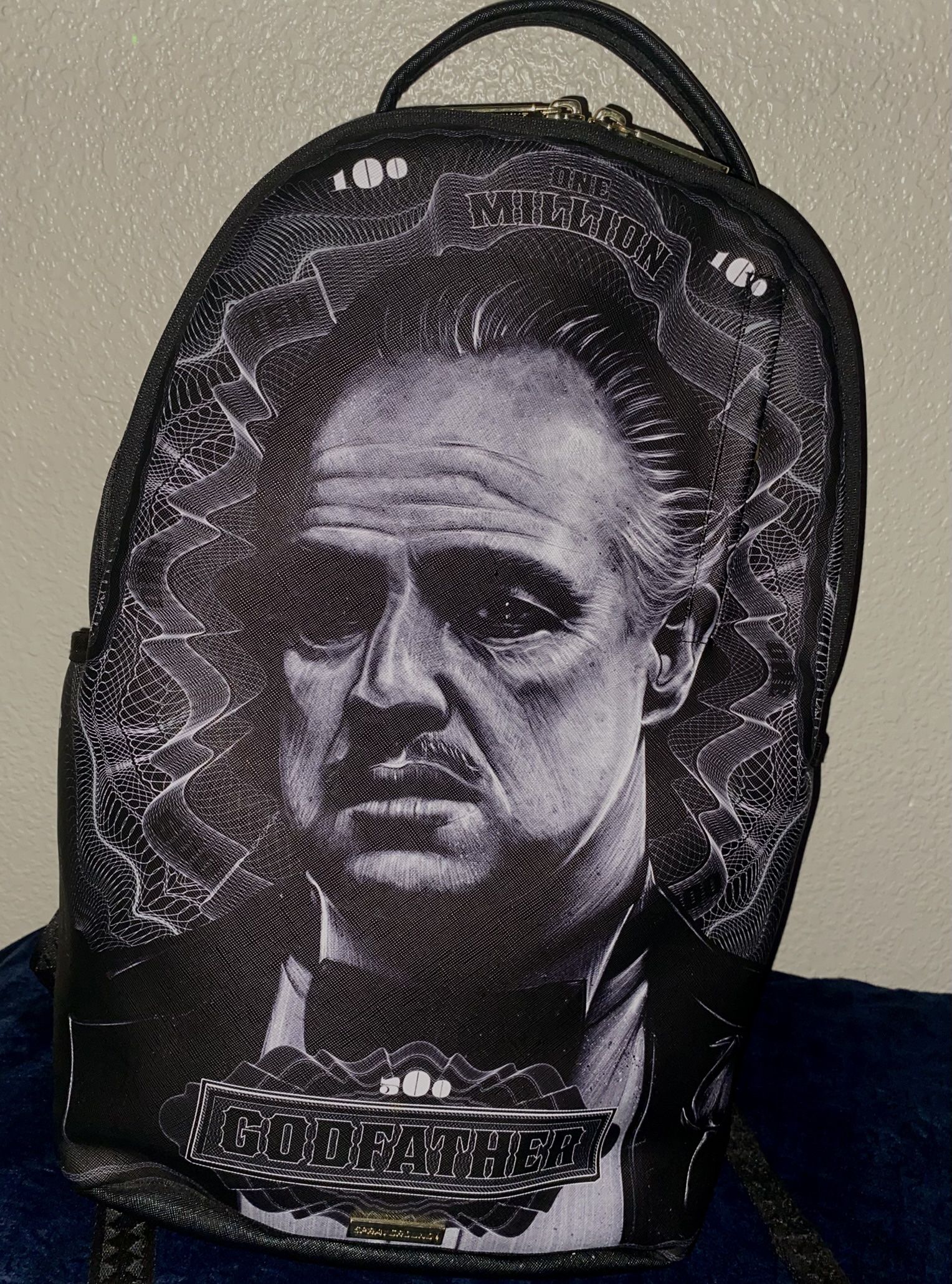 Let me know for God Father SprayGround Backpack, Still is in Great Condition practically New!!