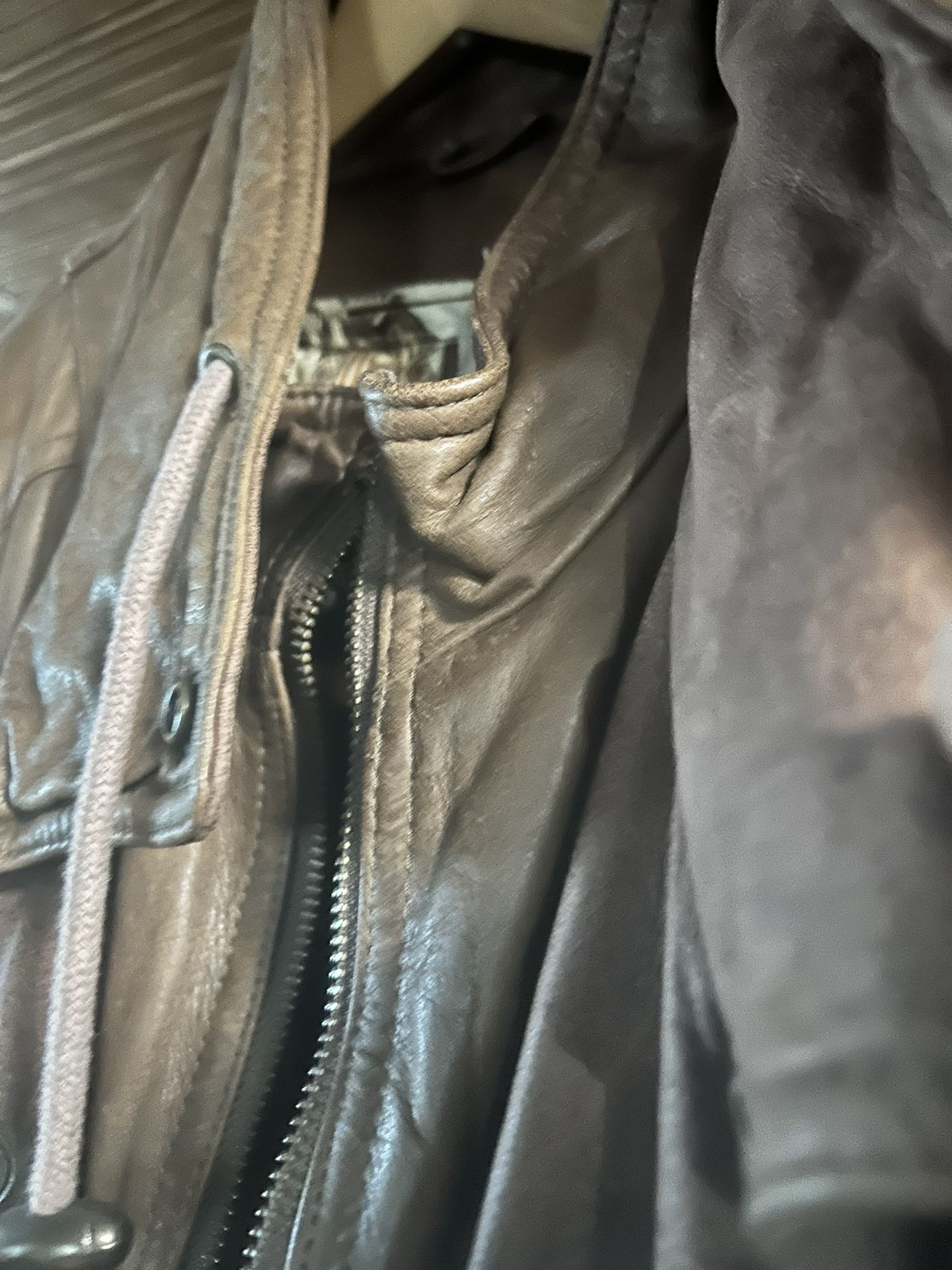 Genuine Leather Short Length Jacket 