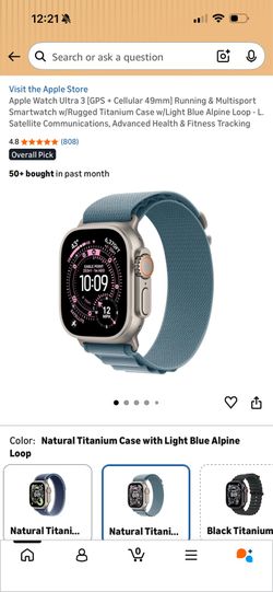 Apple Watch Ultra 3 [GPS + Cellular 49mm]
