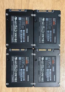 4x Samsung 860 EVO HARD DRIVE SSD 250GB