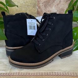 Kensie Kasha Ladies' Lace Up Boots - BLACK SIZE 9