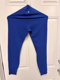 Bright blue CRZY Amazon leggings 7/8 length