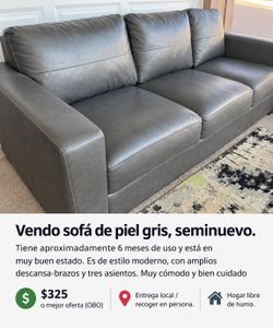 Leather couch