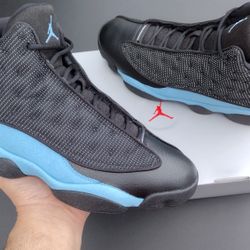 Brand New Air Jordan 13 UNC Carolina Blue And Black,Size 11 Men's 