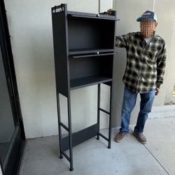 New In Box $35 Each Metal Restroom Over The Toilet Cabinet Bathroom Caddy Storage 2 Lift Up Doors Black Or White Color 