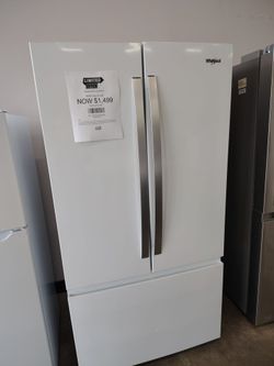 Whirlpool 36in wide French door