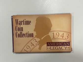 Collectible 1943 Steel Lincoln Wheat Penny Set Wartime Coin Collection American Legacy