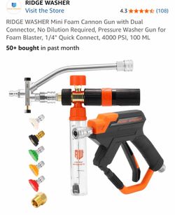 Pressure washer gun
