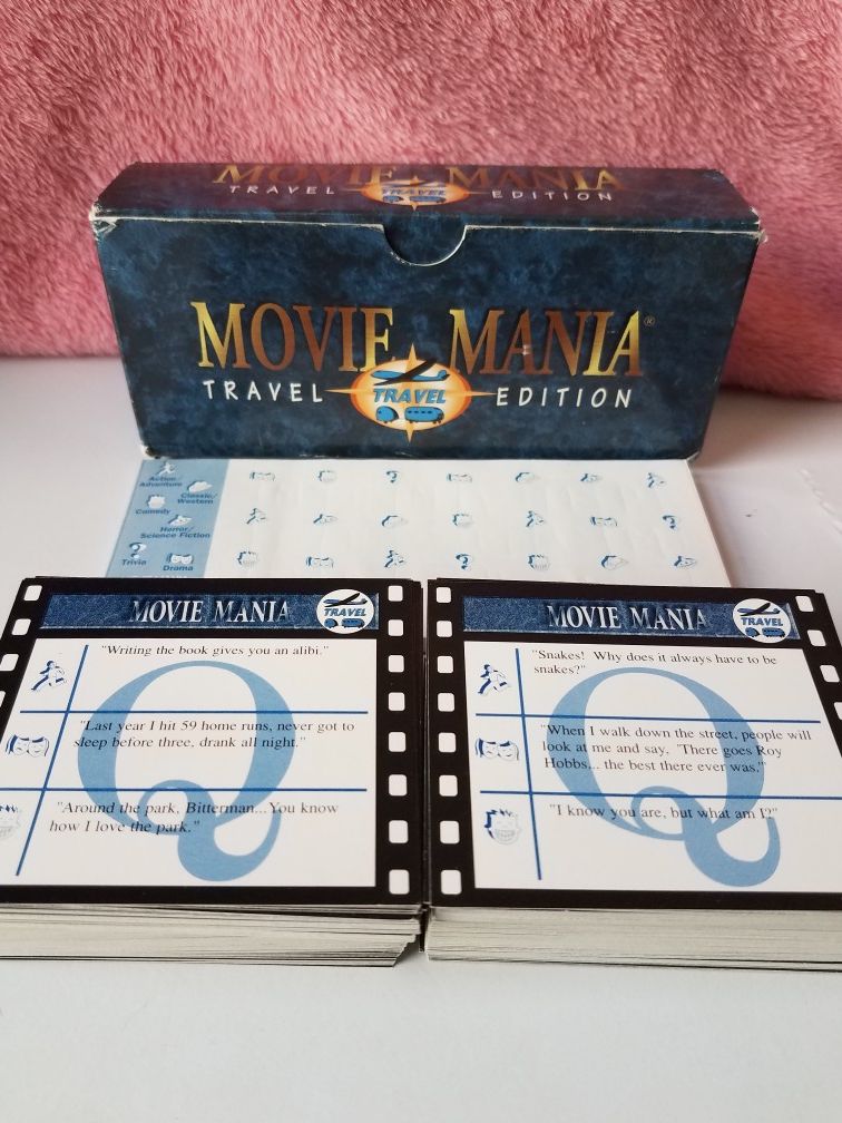 Movie Mania travel Edition game