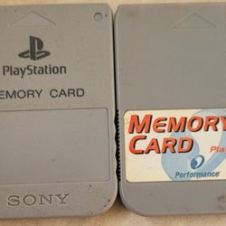 PLAYSTATION MEMORY CARDS 