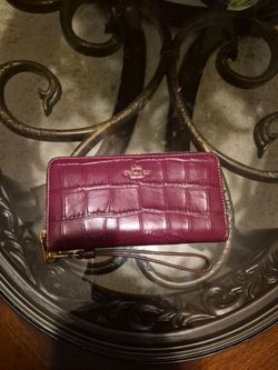 Coach Leather Wristlet Wallet