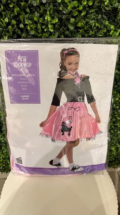 Miss Sock Hop Child Halloween Custome Large 12-14
