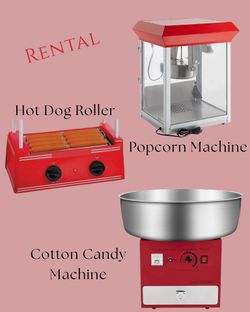 Cotton Candy, Popcorn and Hot Dog