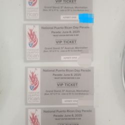 PuertoRican Day parade V.I.P. Grandstand Tickets June 8th