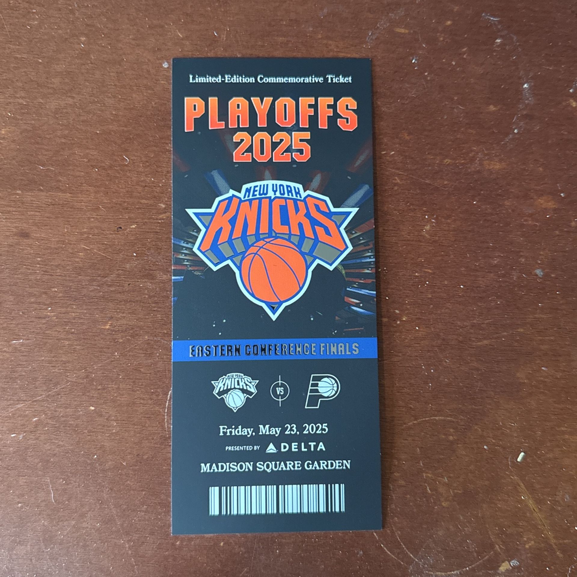 NY Knicks Commemorative 2025 Playoff Tickets