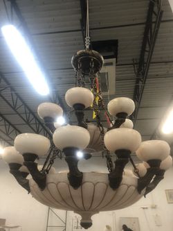 Marble Chandelier 3 Ft Wide