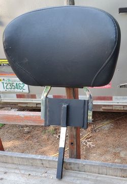 Back rest for motorcycle.