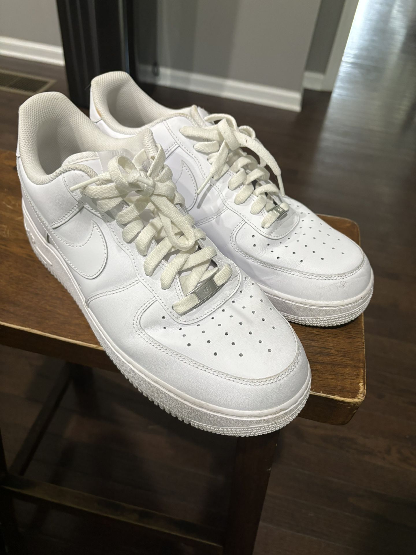 White Nike Air Force Ones