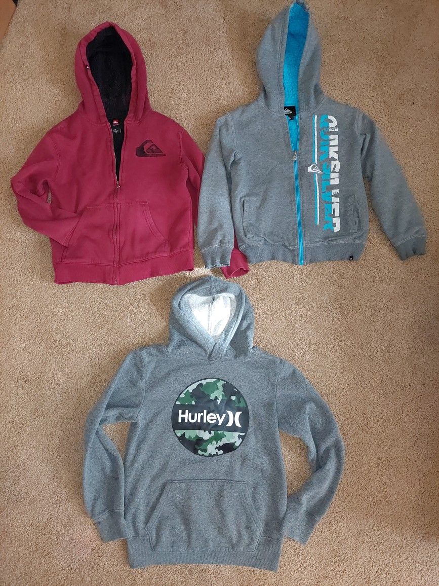 3 Boy's Jackets Sweatshirts Clothes