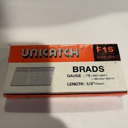 5/8” Brad Nails 18 Gauge