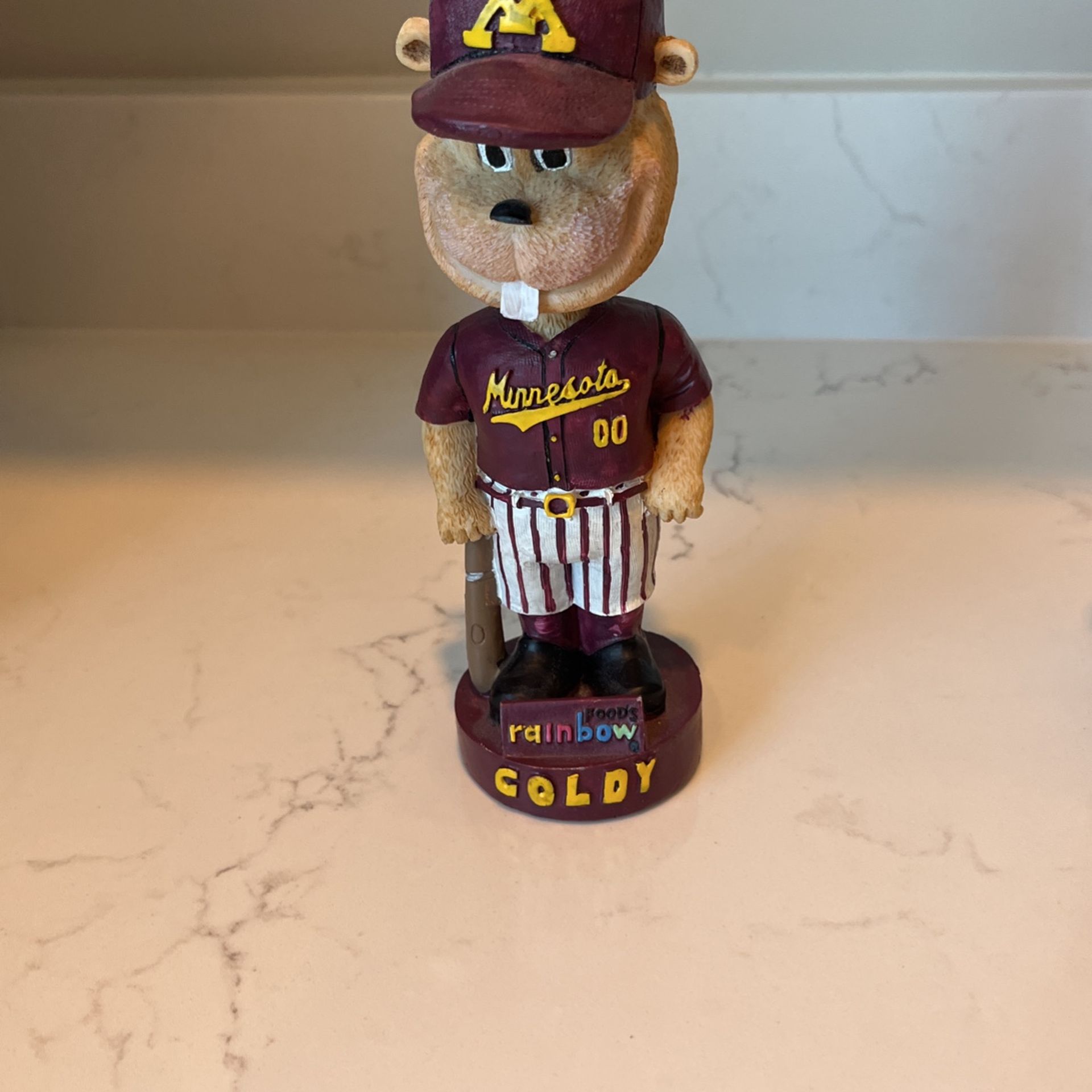 Goldy Gopher Bobble head Baseball Minnesota