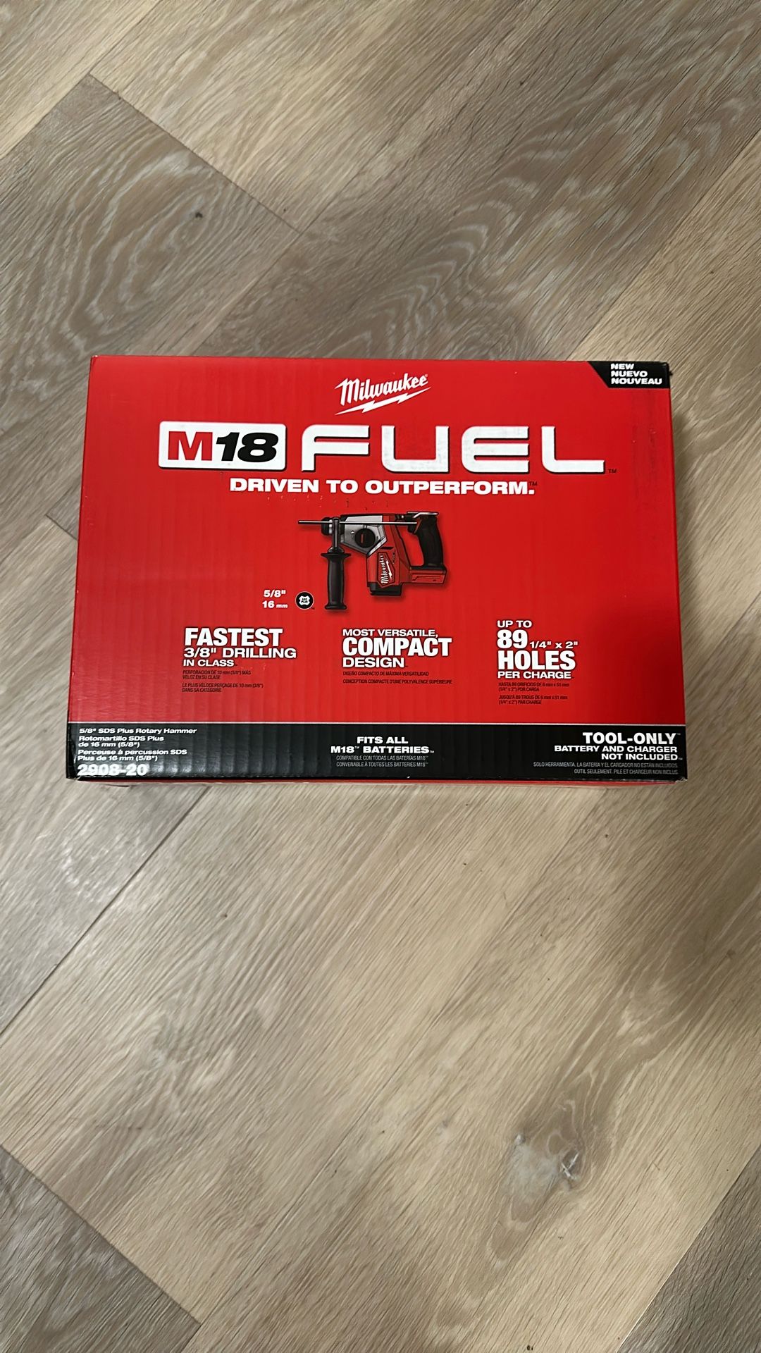 M18 FUEL 18V Lithium-Ion Brushless Cordless 5/8 in. SDS-Plus Rotary Hammer (Tool-Only)