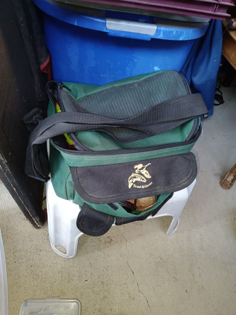 Trout  And Goose Insulated Fishing Tackle Bag