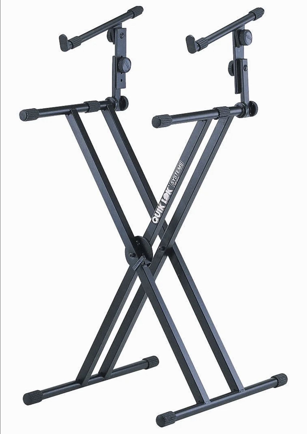 QuikLok QL-642 X-Style Double Brace Two-Tier Heavy Duty Keyboard Stand